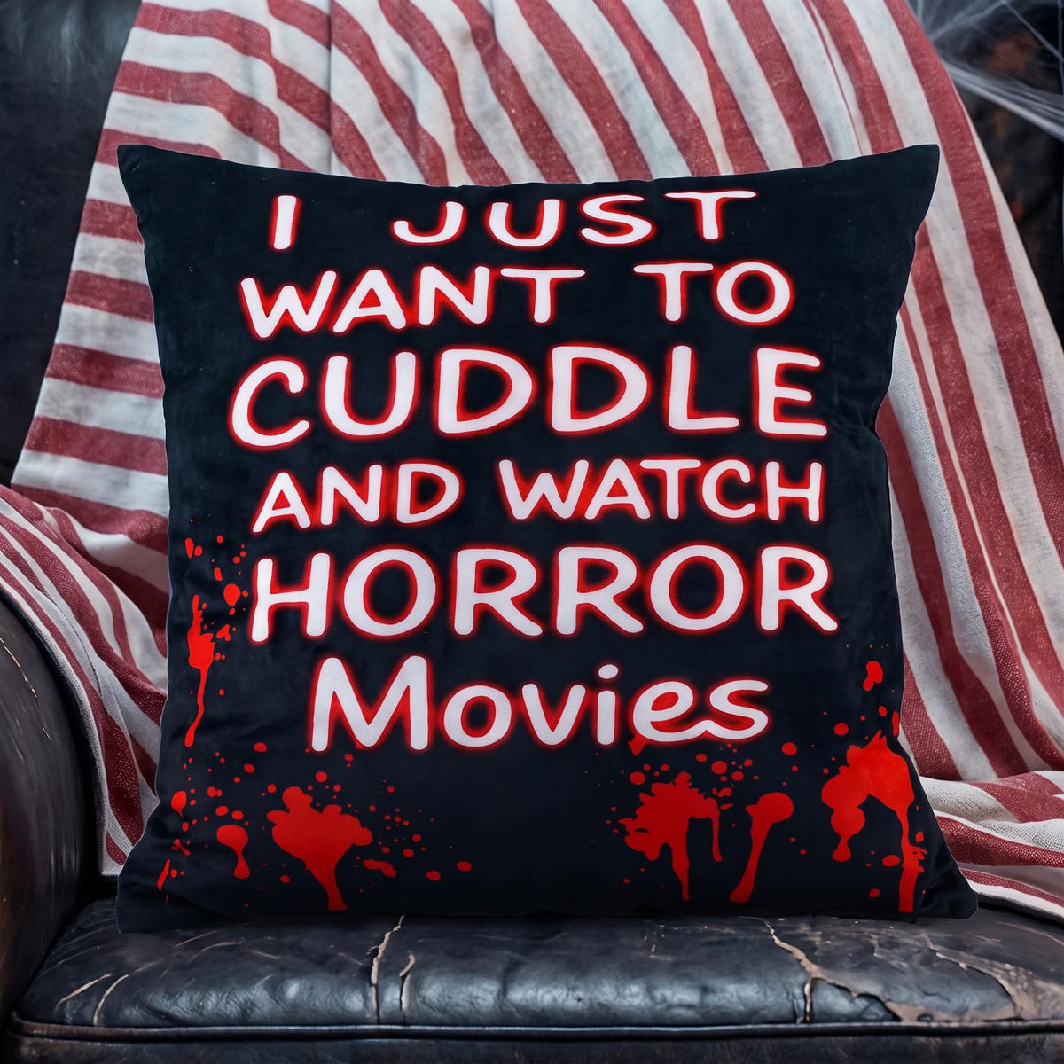 18 x 18 Inch This is My Reading Pillow with Flower