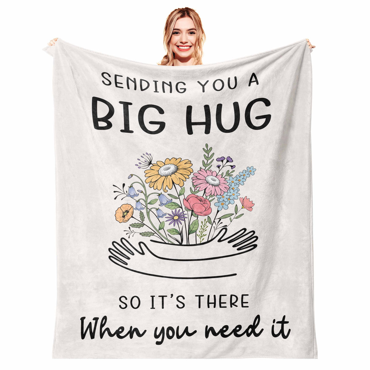 Get Well Gifts for Women/Men After Surgery Gray Blanket 50"x60"