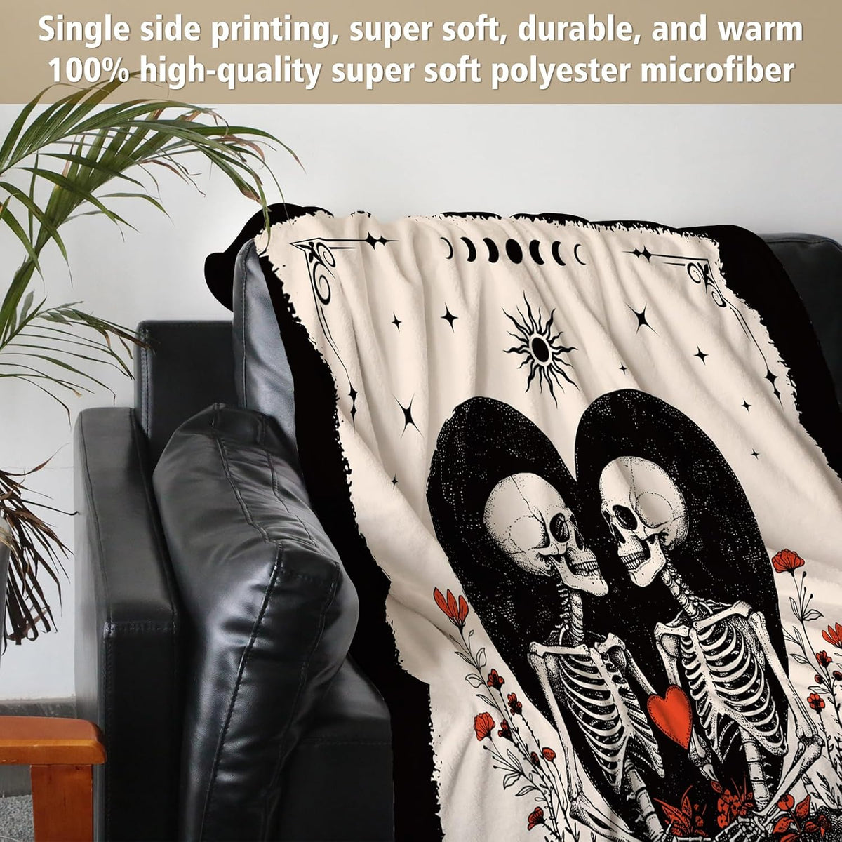 Gifts for Him Her, Anniversary Halloween Blanket for Women Men 60"X50"