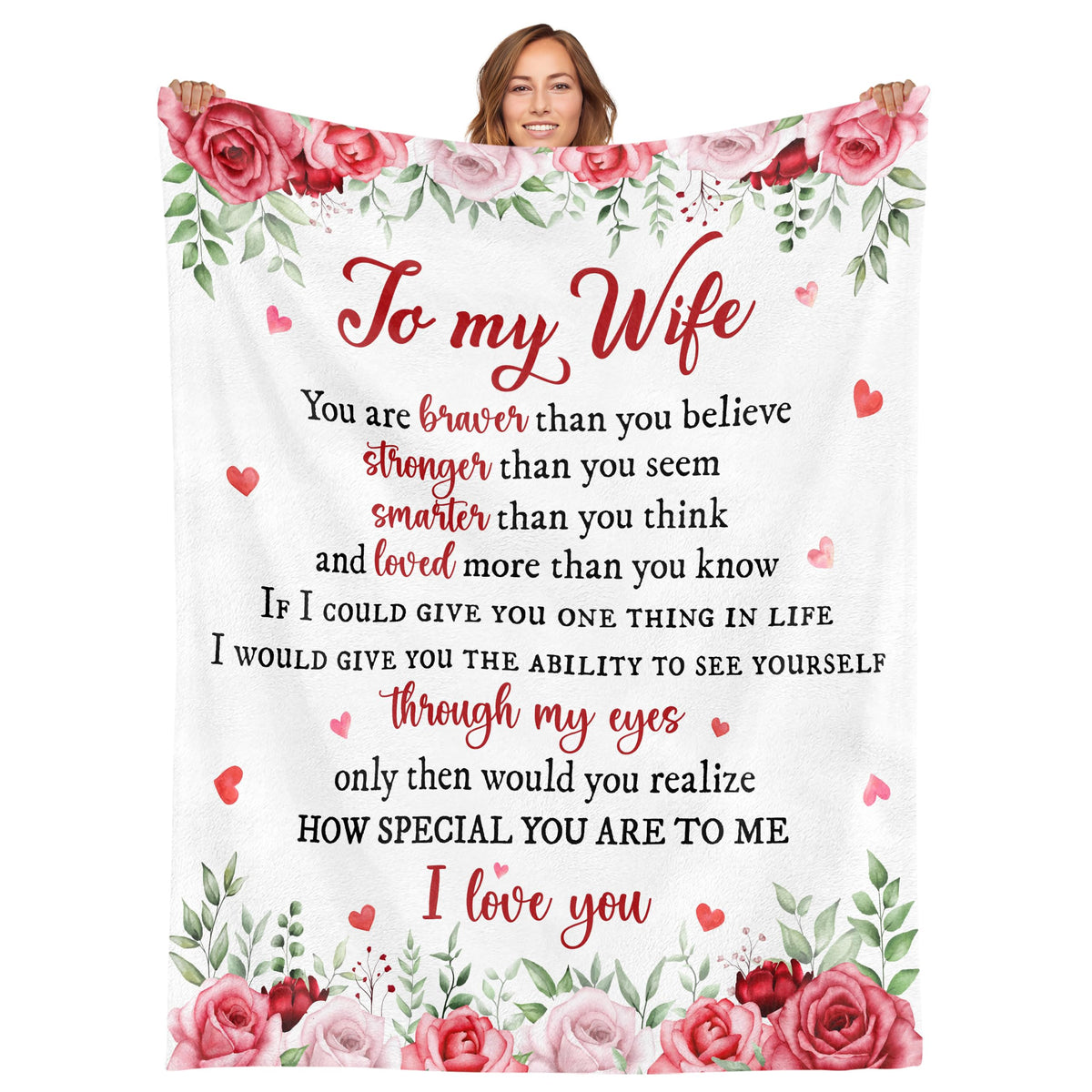 WRAPIX Anniversary Couple Gifts for Women Men - Soft Throw Blanket 50x60 in