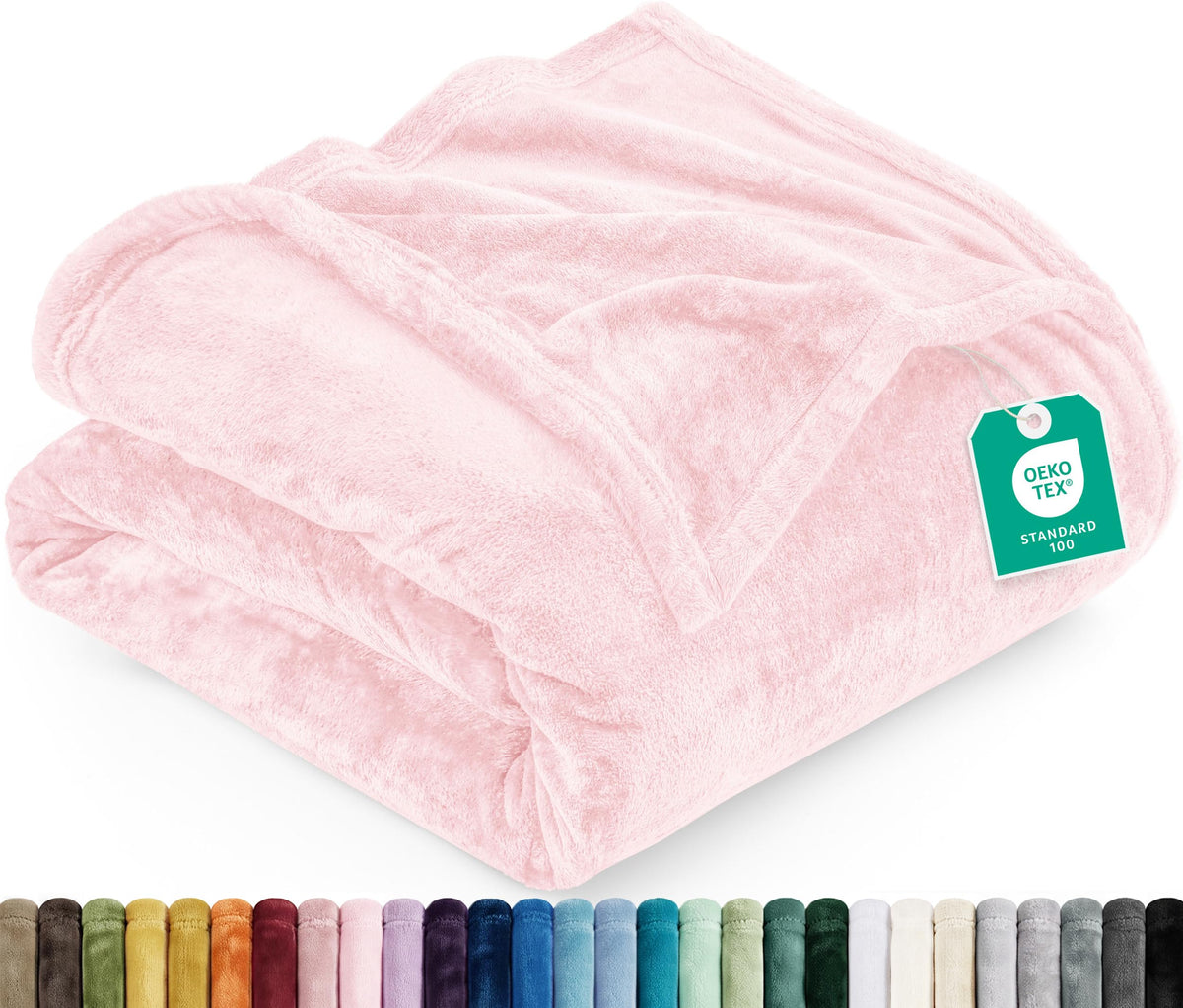 Utopia Bedding Ultra Soft Fleece Bed Blanket Full Size Grey (90x84 Inches)