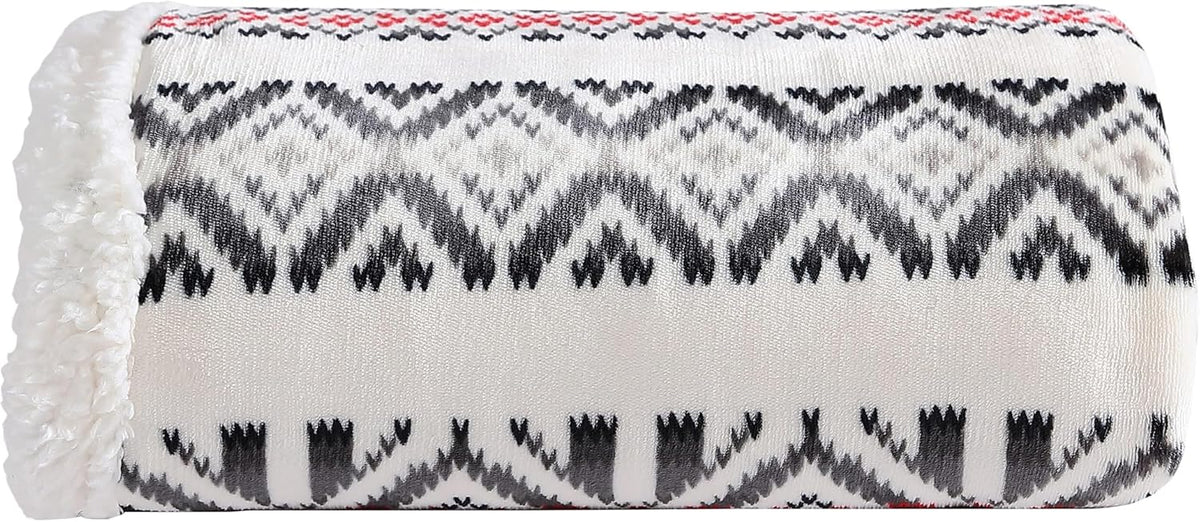 Eddie Bauer - Embossed Plush Throw Blanket for Couch or Bed, 50 x 60