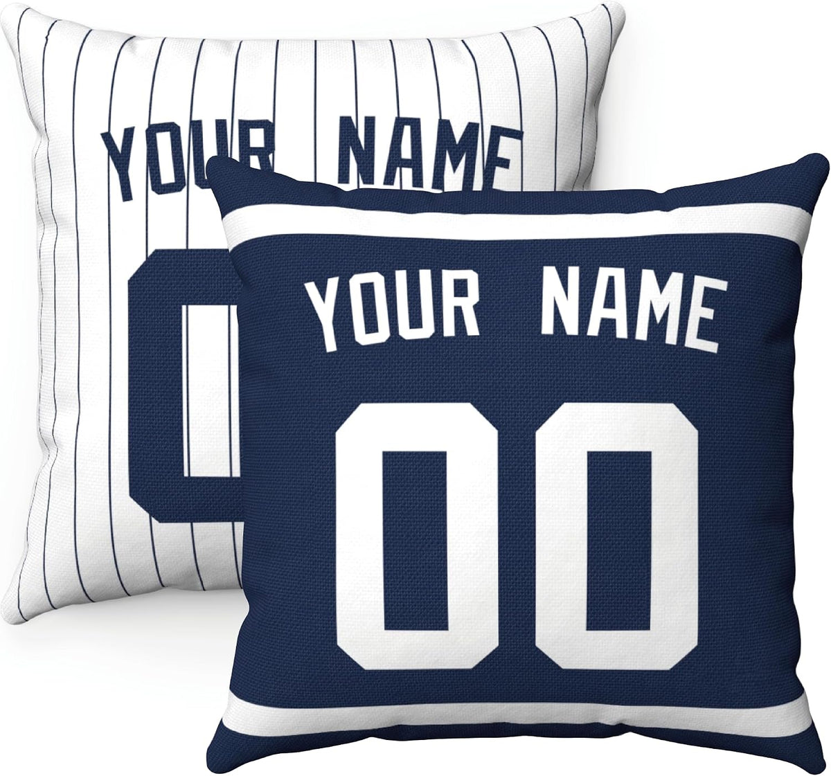 ANTKING New York Y Throw Pillow Personalized Any Name and Number Custom Gift for Men Women Boys