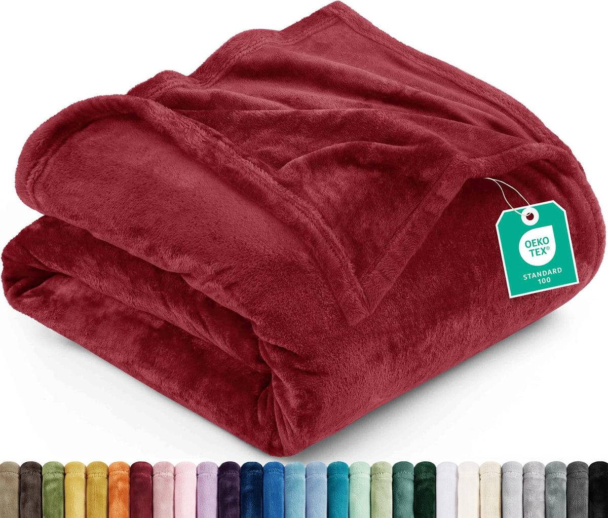 Utopia Bedding Ultra Soft Fleece Bed Blanket Full Size Grey (90x84 Inches)