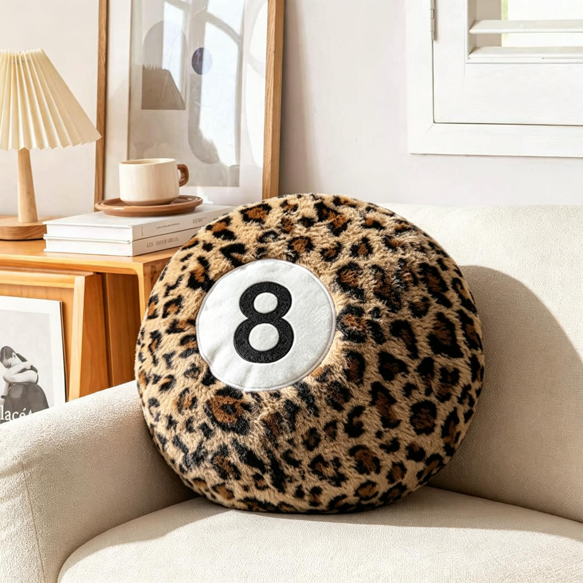 Leopard Heart Pillow Small Cheetah Print Love Pillows Soft Faux Fur Heart Shaped Decorative Pillow Cushion for Bed, Sofa, Couch, Bedroom & Living Room 13 x 10 Inch