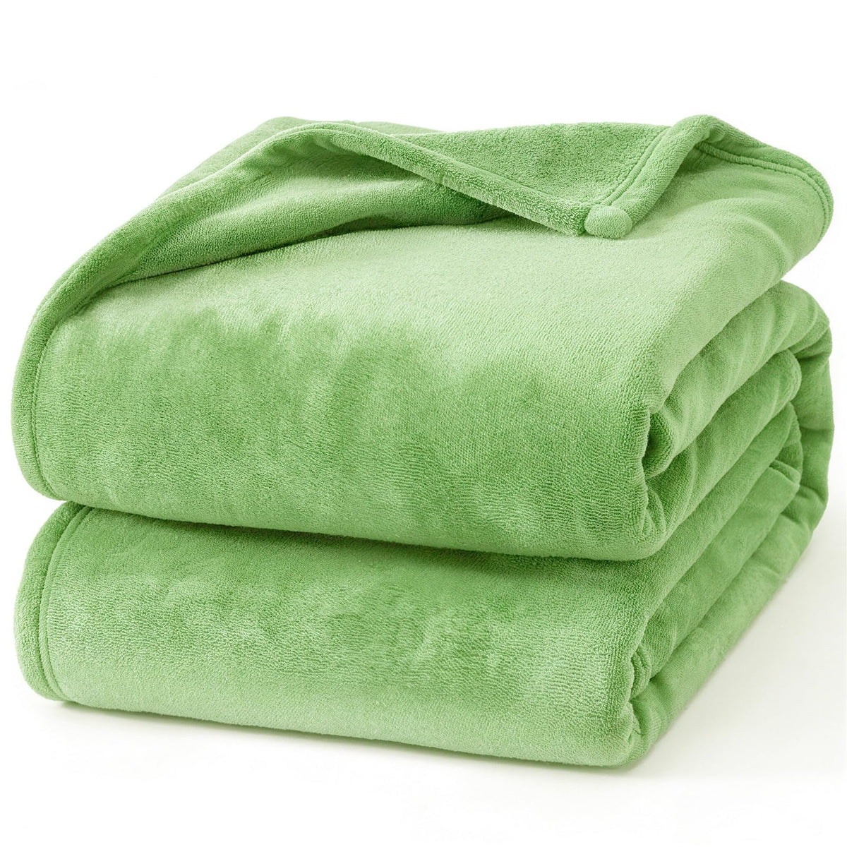 Hansleep Queen Grey Fleece Blanket, Soft Flannel Bed Blanket