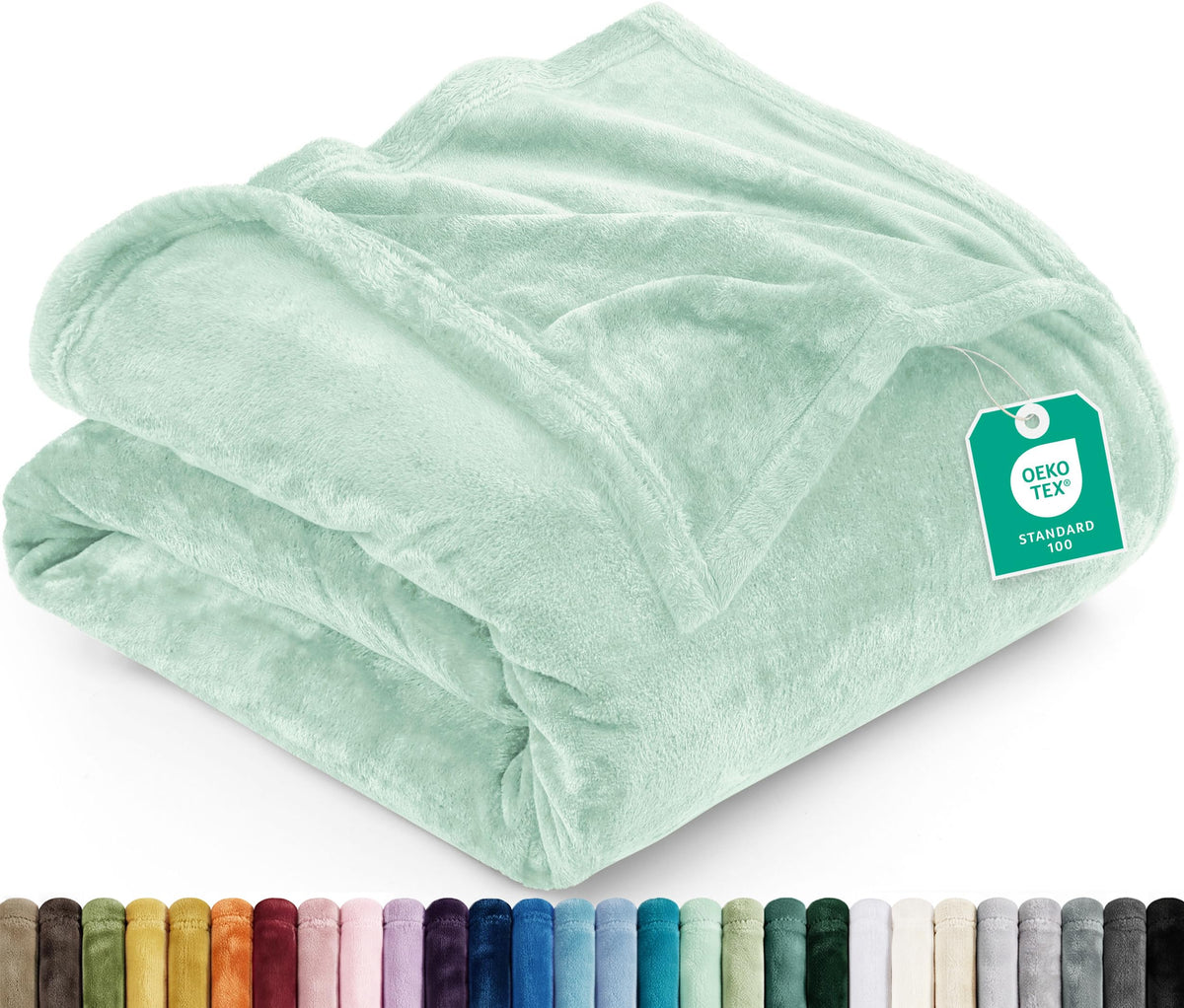 Utopia Bedding Ultra Soft Fleece Bed Blanket Full Size Grey (90x84 Inches)