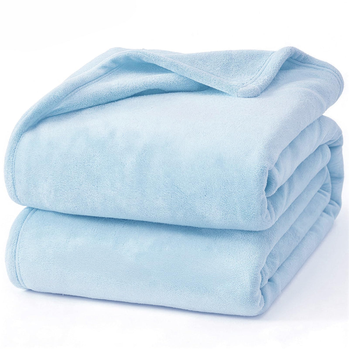 Hansleep Queen Grey Fleece Blanket, Soft Flannel Bed Blanket