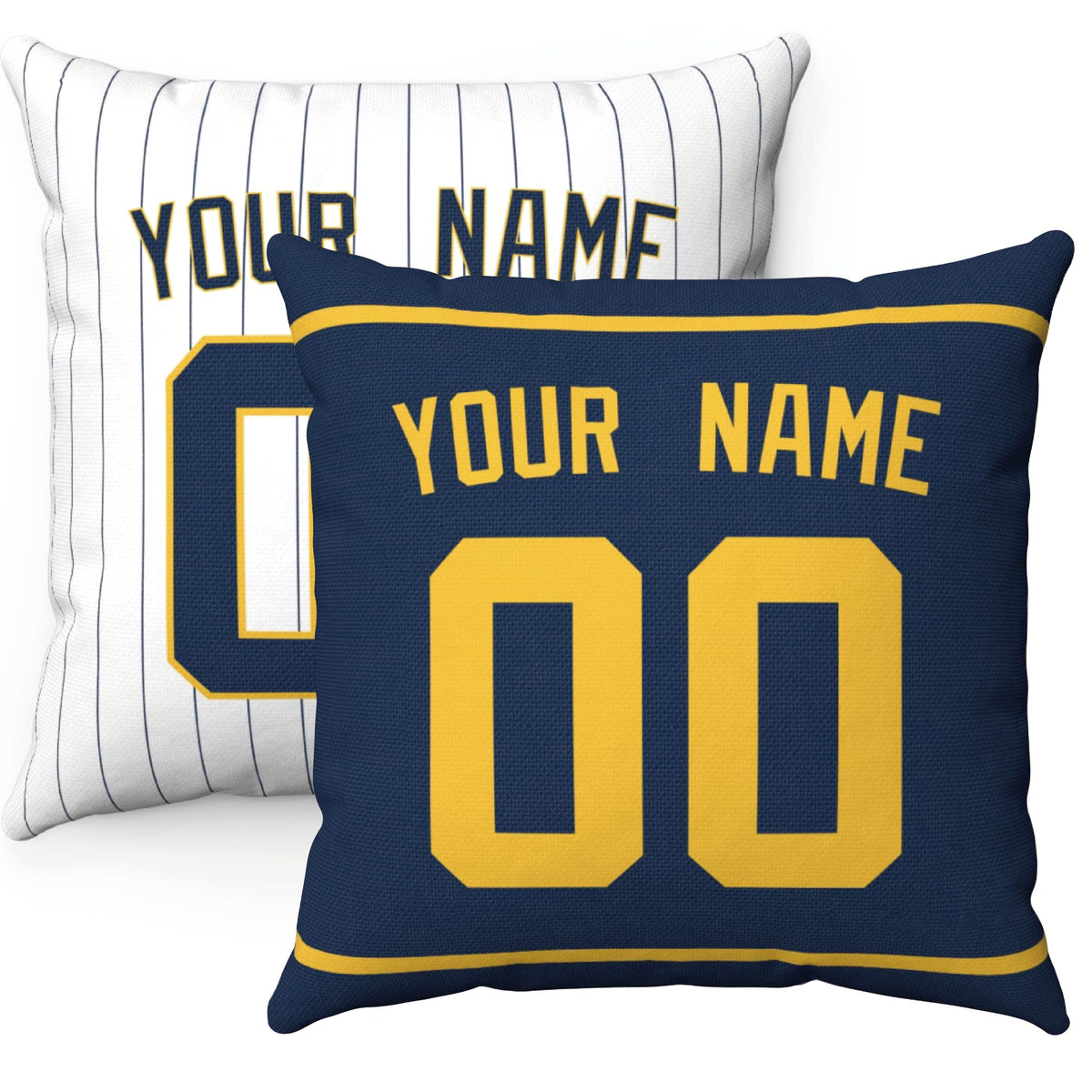 ANTKING New York Y Throw Pillow Personalized Any Name and Number Custom Gift for Men Women Boys