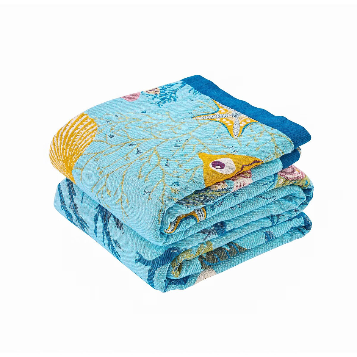 XIBLC Boho Throw Blanket, 100% Cotton Ultra Soft Luxury Throw Rustic Quilt, 50"x60" Floral Bird Butterfly Farmhouse Decor Bed Blankets, All Season Rustic Reversible Bohemian Throw for Bed - Yellow