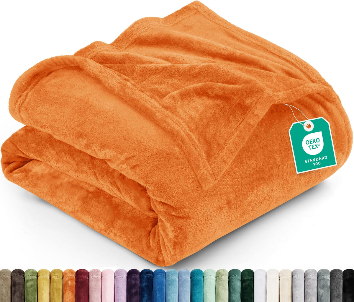 Utopia Bedding Ultra Soft Fleece Bed Blanket Full Size Grey (90x84 Inches)