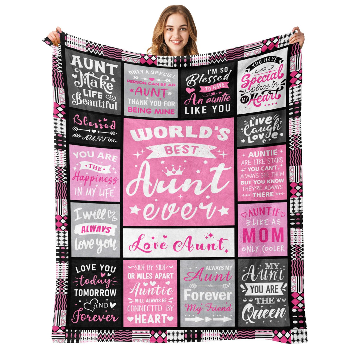Mom Birthday Gifts from Daughter, Best Mom Ever Blanket 50"x60"