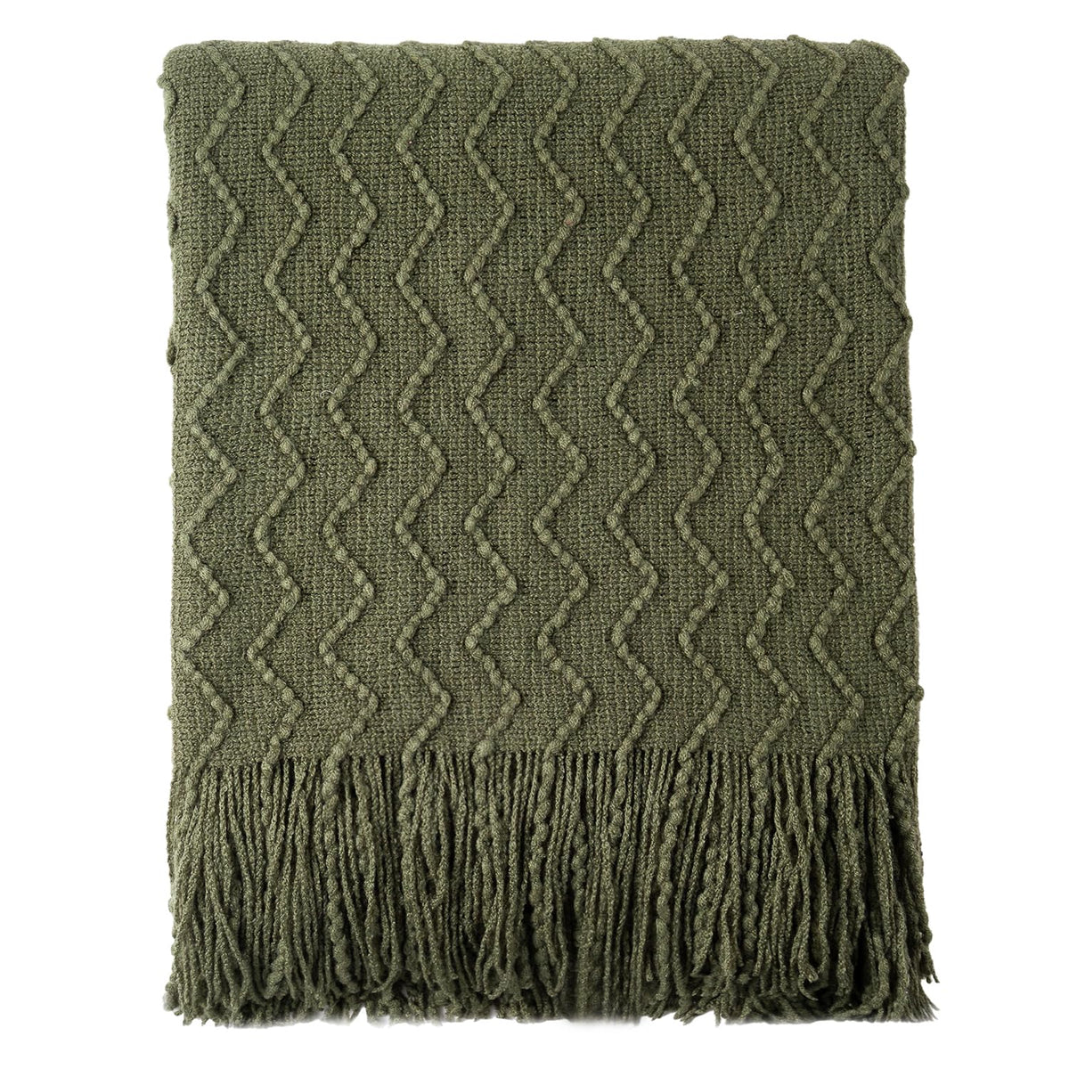 BATTILO HOME Burnt Orange Throw Blanket for Couch, Decorative Fall Throw Blanket with Tassels Halloween Throw Fall Decor, 50"x60"