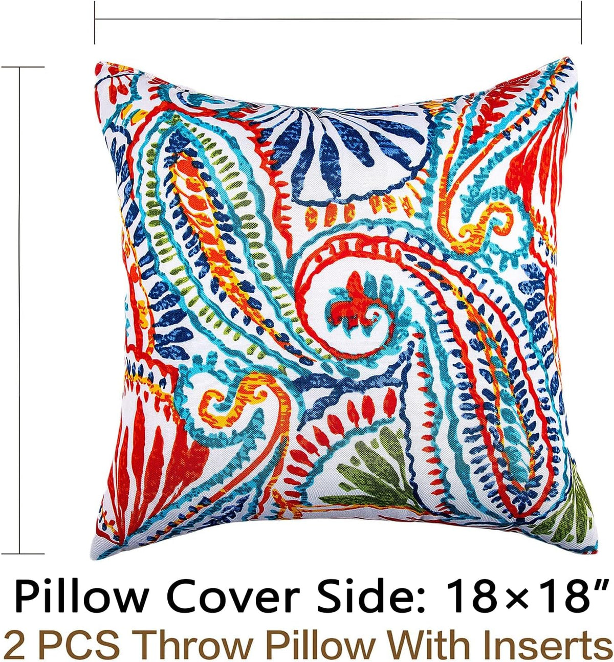 JMGBird Outdoor Throw Pillows Decorative Outdoor Accent Pillows with Insert