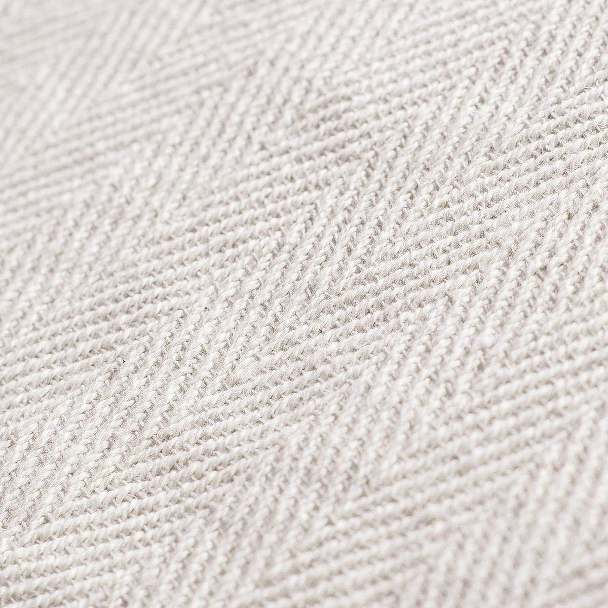 Americanflat 50x60 Throw Blanket - Soft and Breathable Cotton Throw Blanket for Couch, Bed, Chair - Decorative Blankets Perfect for Home, Office, or Outdoor Use - Cream Herringbone Design