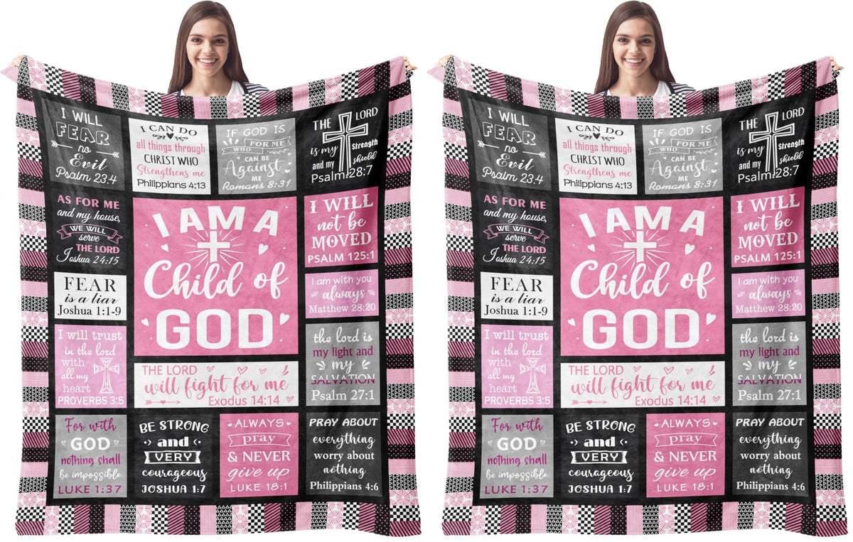 CUJUYO Christian Gifts for Women, Christian Birthday Gifts Blanket 60"x50"