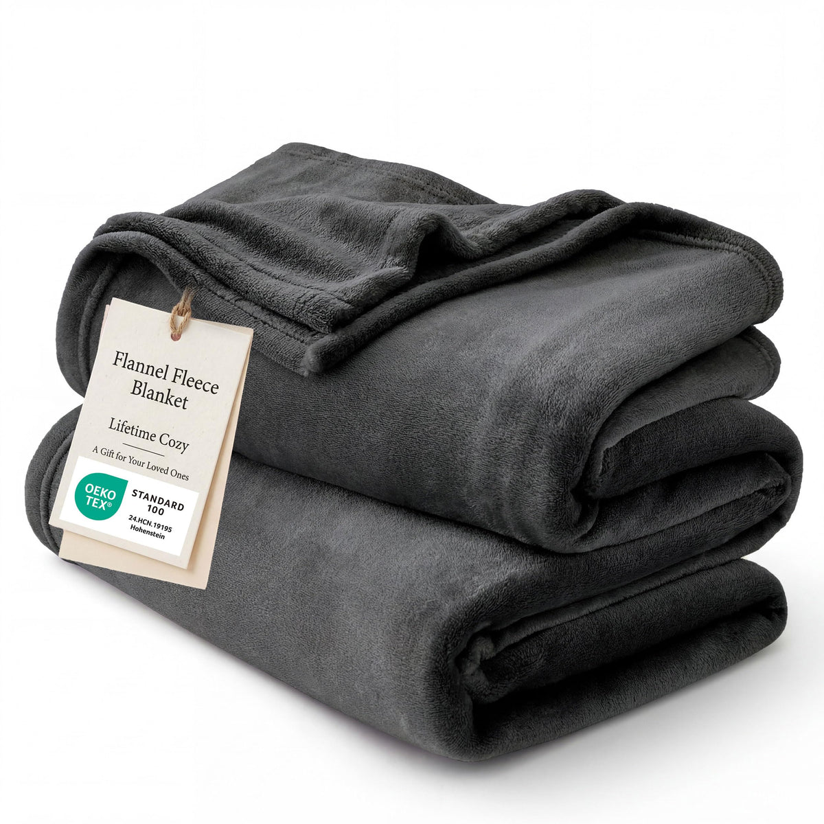 Bedsure Soft Fleece Throw Bed Blanket for Couch Grey - Lightweight Fuzzy Cozy Halloween Decorations Blankets and Throws for Sofa, Couch, Travel, Camping, 50x60 inches