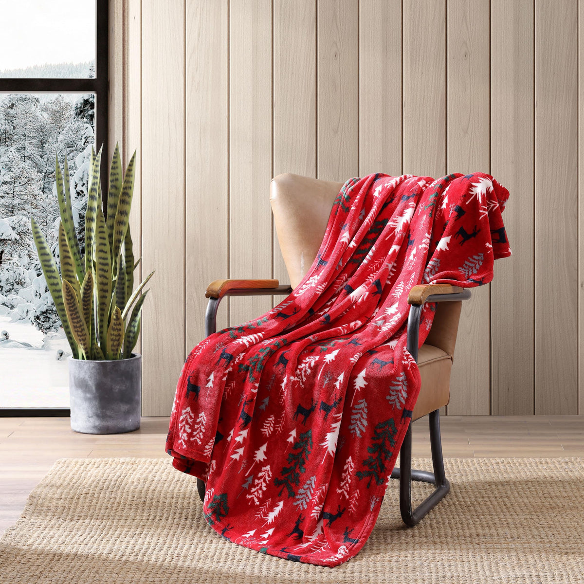 Eddie Bauer - Embossed Plush Throw Blanket for Couch or Bed, 50 x 60