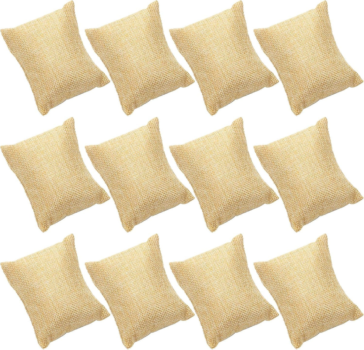 Framendino, 12 Pack Linen Bracelet Watch Pillow Jewelry Pillows Small Bangle Cushions for Displays Show