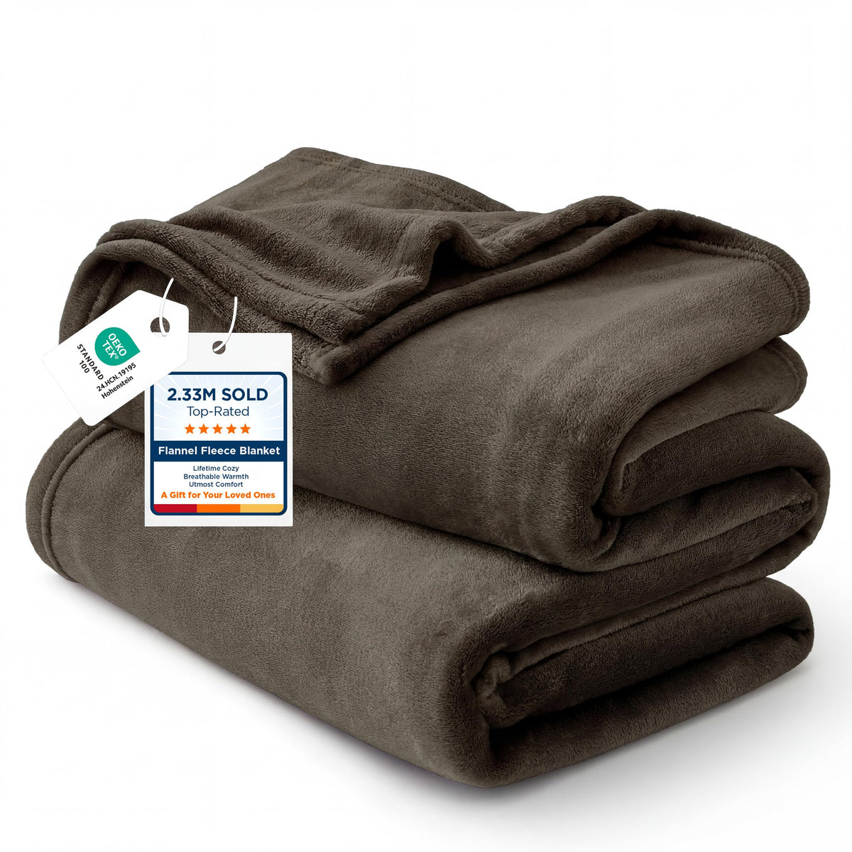 Bedsure Soft Fleece Throw Bed Blanket for Couch Grey - Lightweight Fuzzy Cozy Halloween Decorations Blankets and Throws for Sofa, Couch, Travel, Camping, 50x60 inches