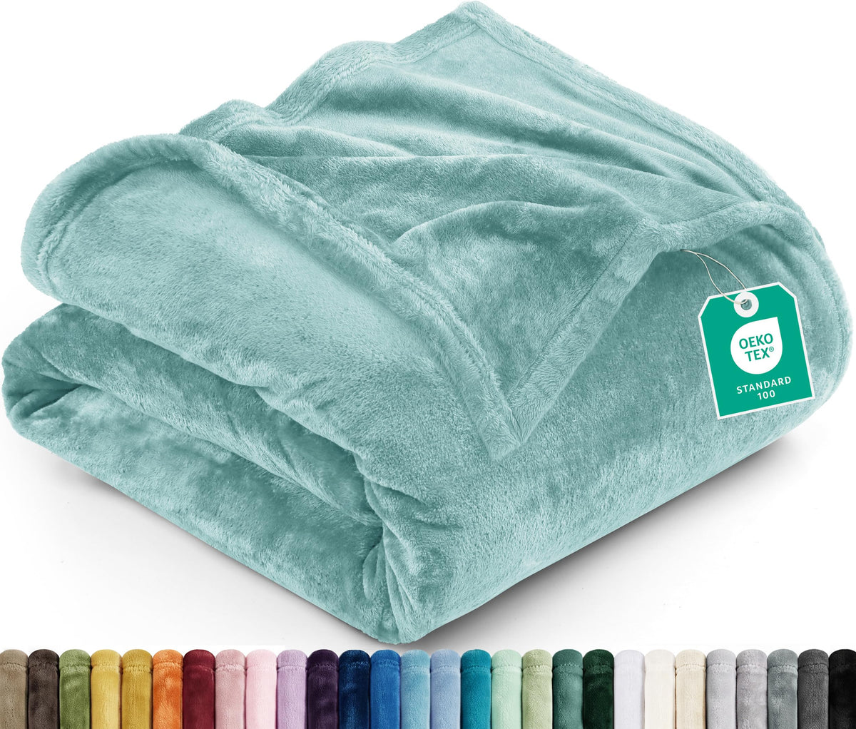 Utopia Bedding Ultra Soft Fleece Bed Blanket Full Size Grey (90x84 Inches)