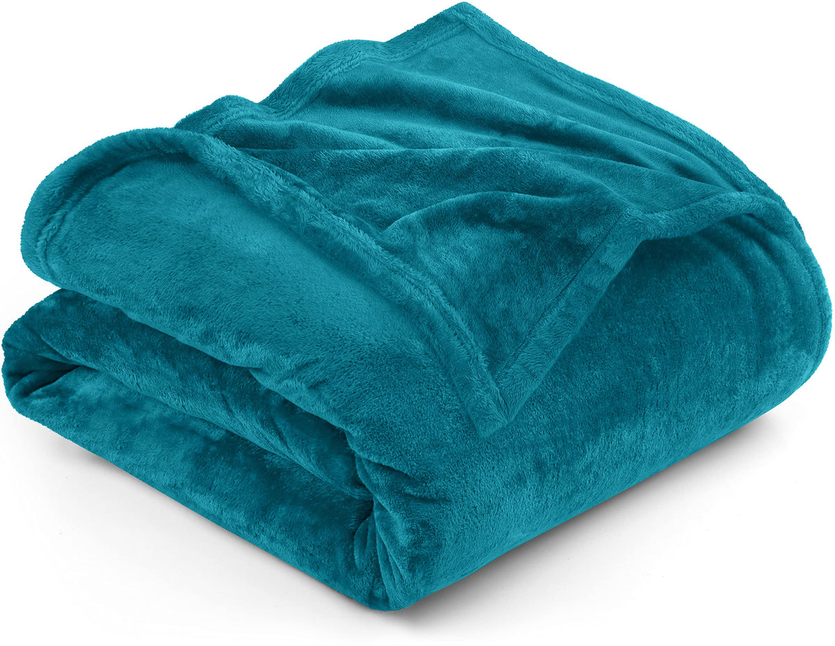 Utopia Bedding Ultra Soft Fleece Bed Blanket Full Size Grey (90x84 Inches)