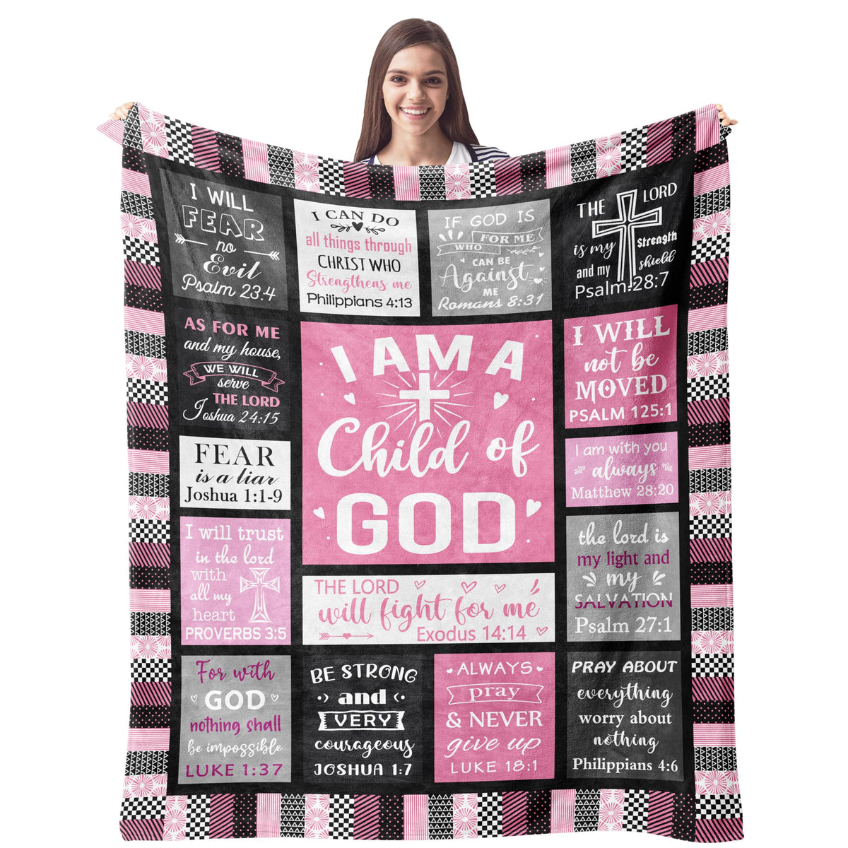 CUJUYO Christian Gifts for Women, Christian Birthday Gifts Blanket 60"x50"