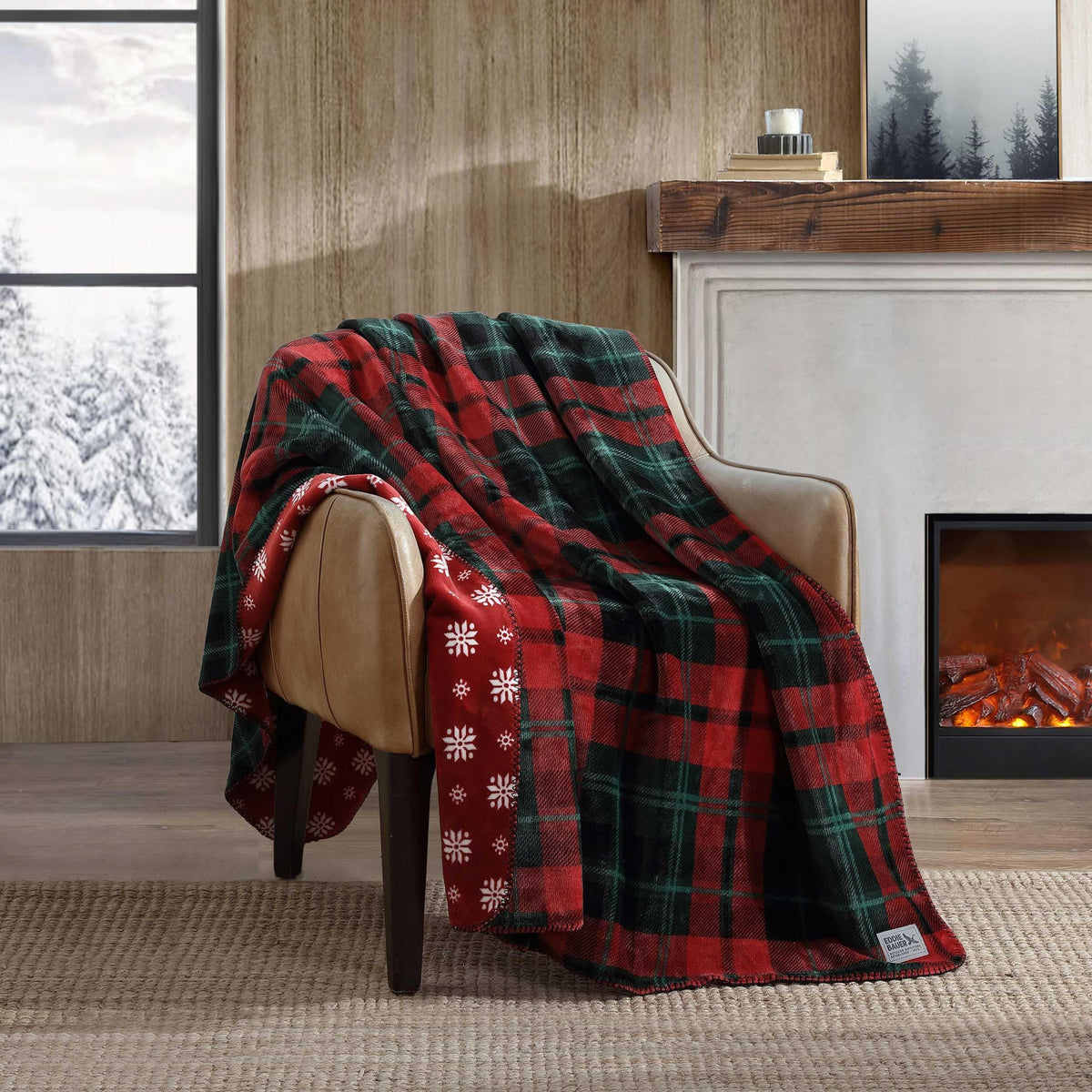 Eddie Bauer - Embossed Plush Throw Blanket for Couch or Bed, 50 x 60
