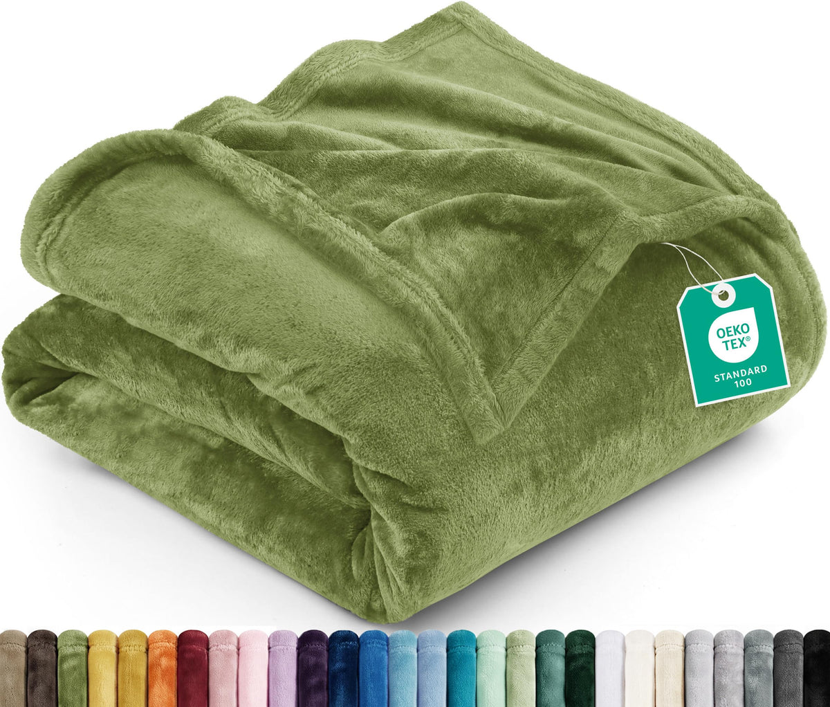 Utopia Bedding Ultra Soft Fleece Bed Blanket Full Size Grey (90x84 Inches)