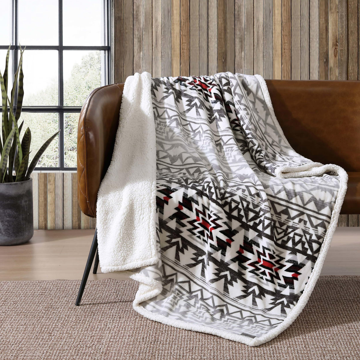 Eddie Bauer - Embossed Plush Throw Blanket for Couch or Bed, 50 x 60
