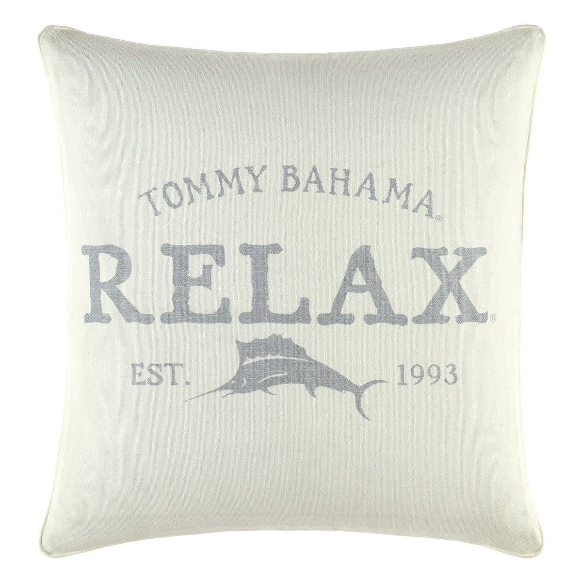 Tommy Bahama - Cotton Decorative Throw Pillow for Bed or Couch, 18 x 18
