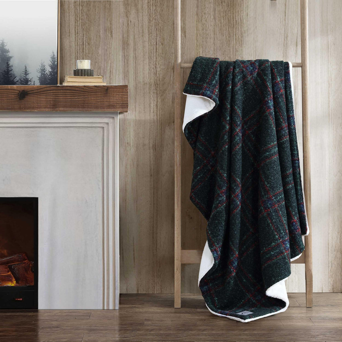 Eddie Bauer - Embossed Plush Throw Blanket for Couch or Bed, 50 x 60