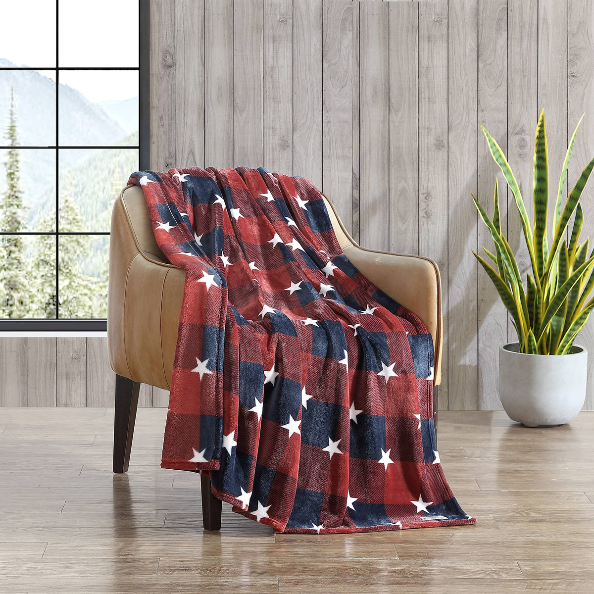 Eddie Bauer - Embossed Plush Throw Blanket for Couch or Bed, 50 x 60